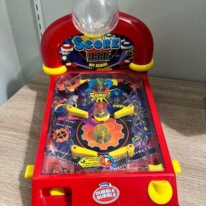 Dubble Bubble Pinball Machine Toy Mini Arcade Game Scoreboard Kids Retro Game